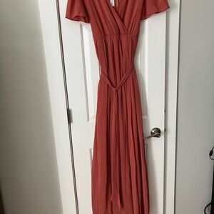Baltic Born Dusty Coral Maxi Dress